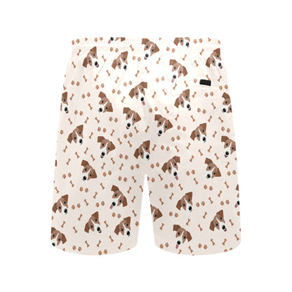 Russell Terriers Paw Print Design LKS303 Men's Swim Trunks Beach Shorts