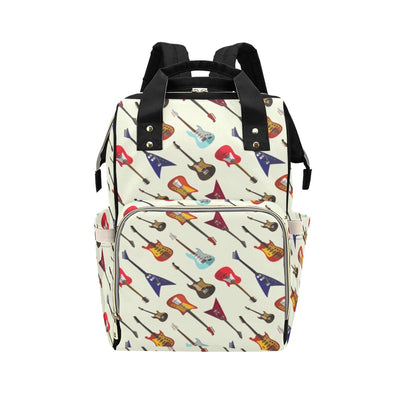 Electric Guitar Print Design LKS404 Diaper Bag Backpack