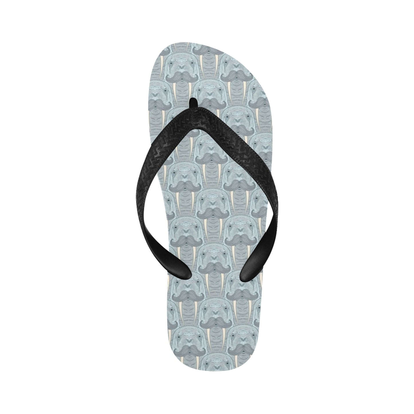 Walrus Print Design LKS402 Flip Flops