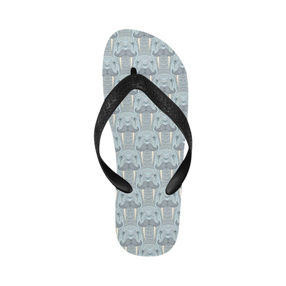 Walrus Print Design LKS402 Flip Flops