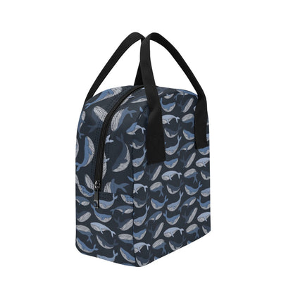 Whale Print Design LKS301 Insulated Lunch Bag