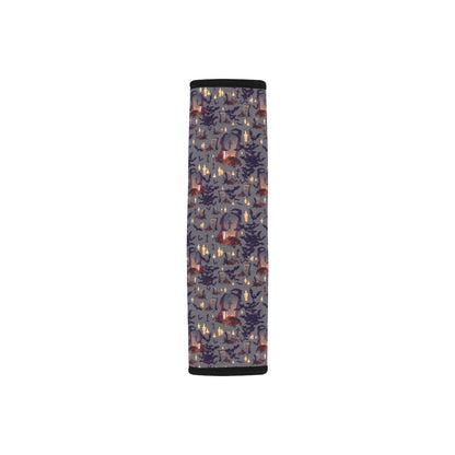 Creepy Graveyard Print Design LKS301 Car Seat Belt Cover