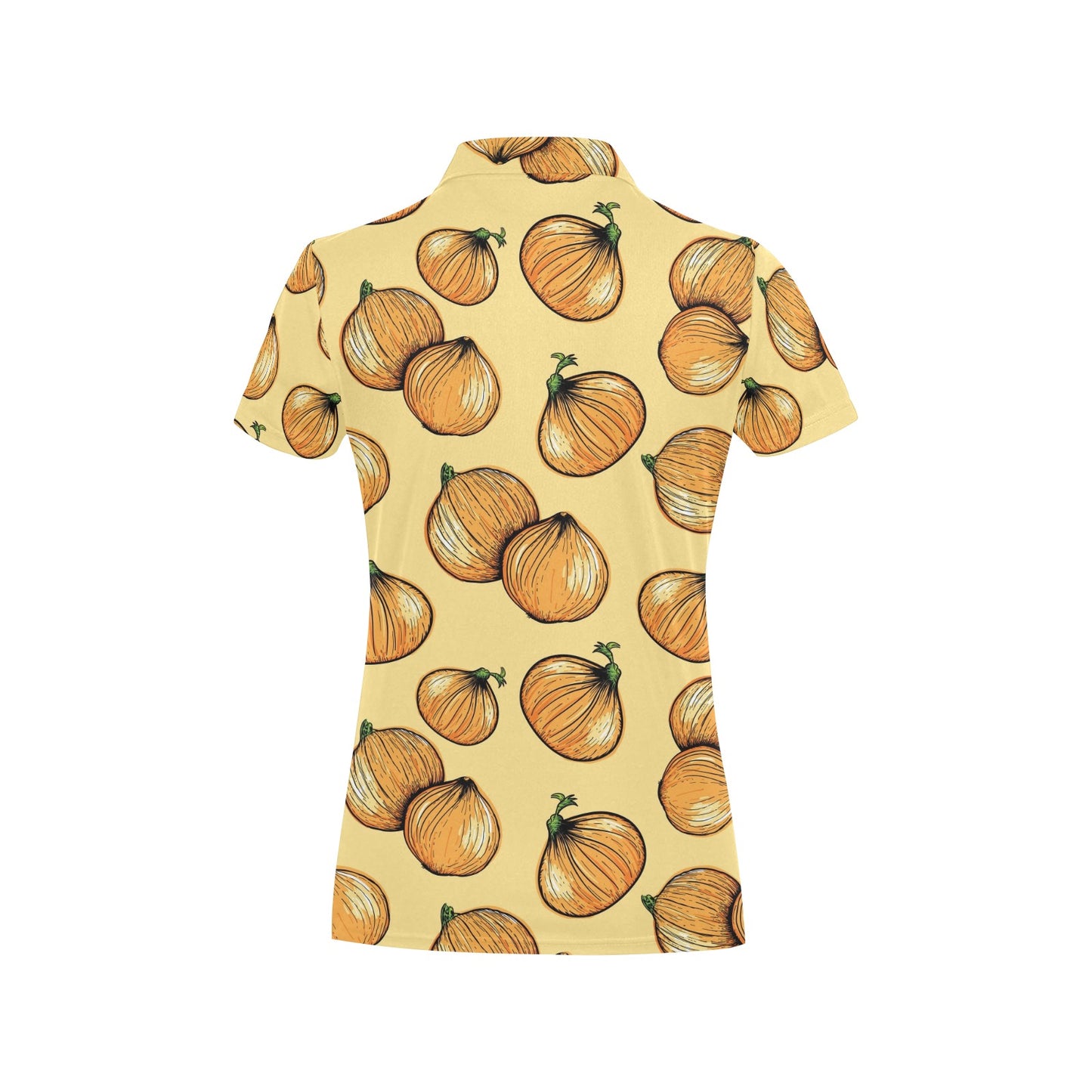 Onion Pattern Print Design A04 Women's Polo Shirt