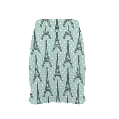 Eiffel Tower Polka Dot Print 17" Golf & Pickleball Skort with Pockets
