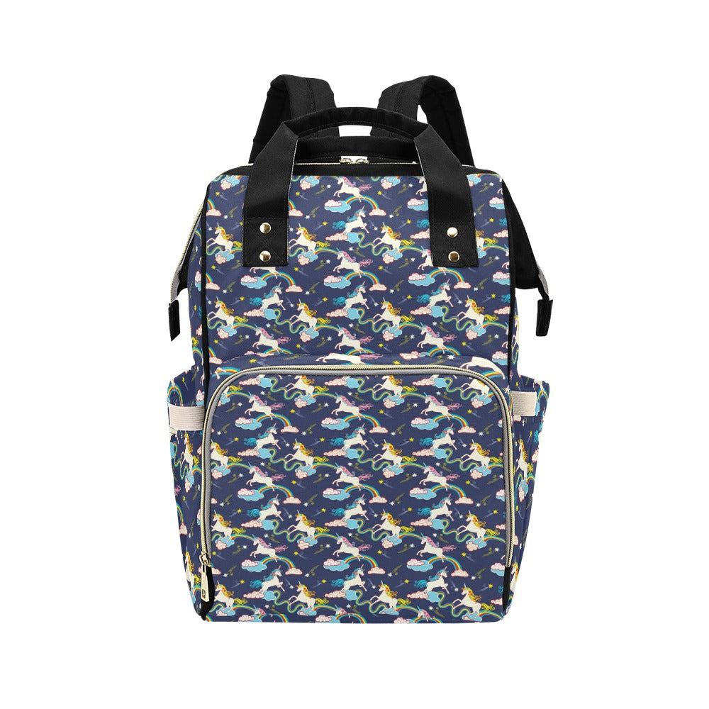 Unicorn Print Design LKS304 Diaper Bag Backpack