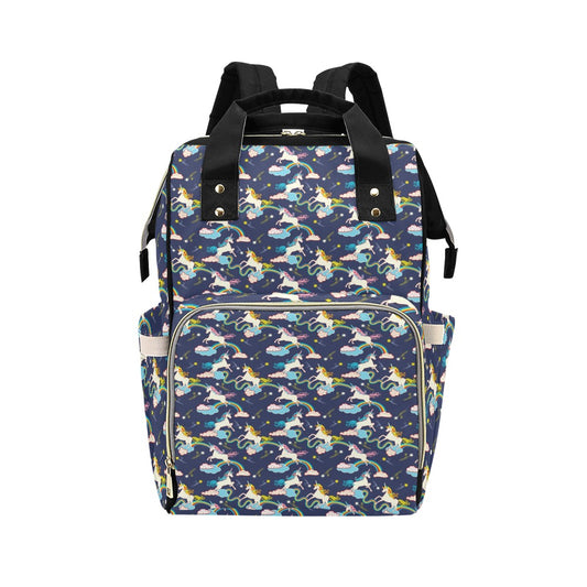 Unicorn Print Design LKS304 Diaper Bag Backpack