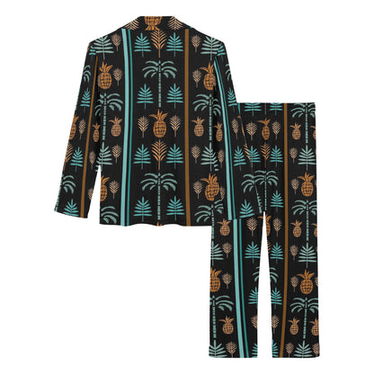 Hawaiian Themed Pattern Print Design H023 Women's Long Pajama Set