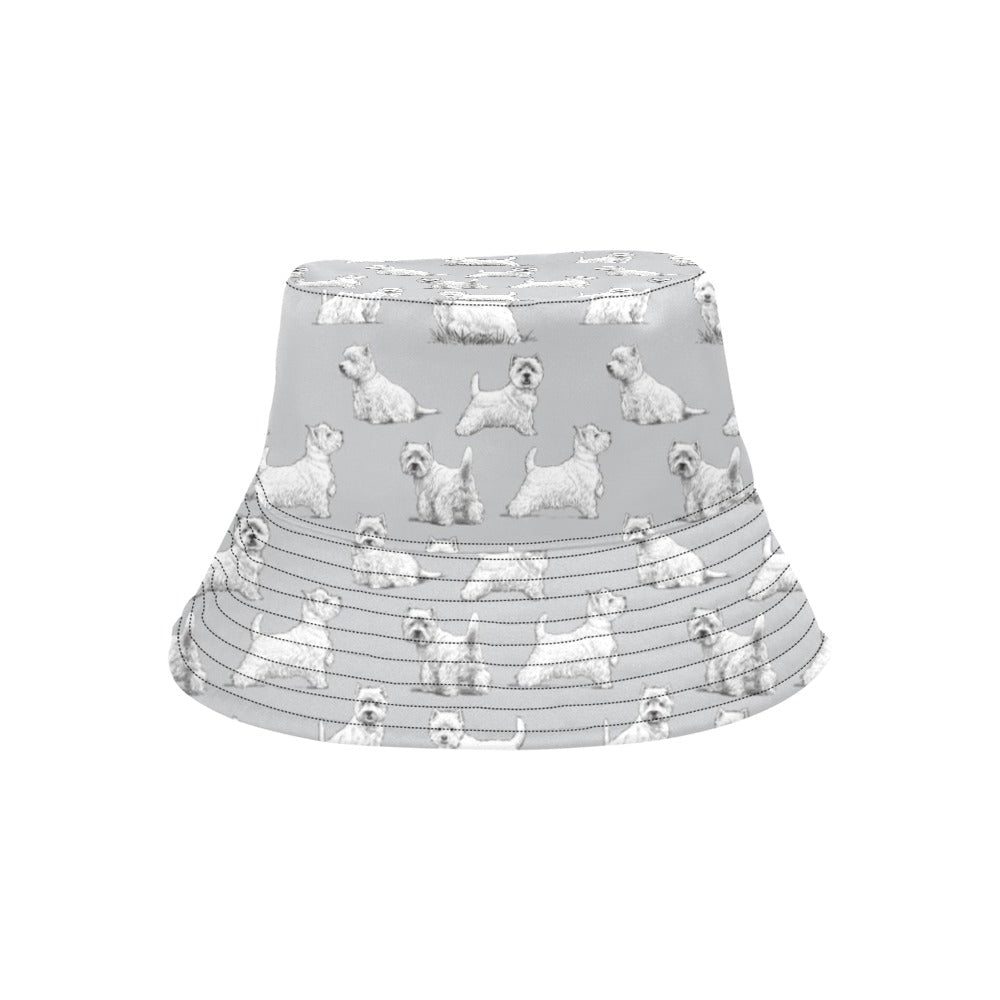 Scottish Terriers Print Design LKS3011 Unisex Bucket Hat