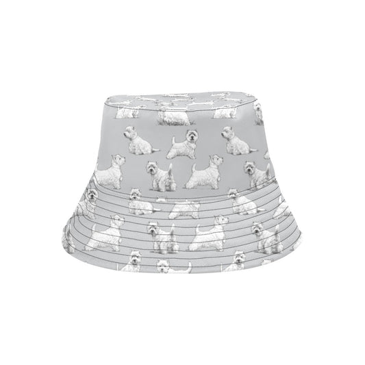 Scottish Terriers Print Design LKS3011 Unisex Bucket Hat