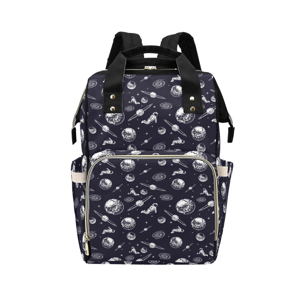 Space Astronaut Print Design LKS302 Diaper Bag Backpack