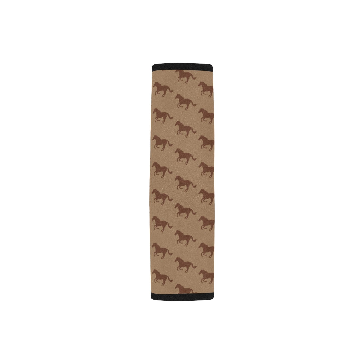 Horse Brown Print Design LKS307 Car Seat Belt Cover