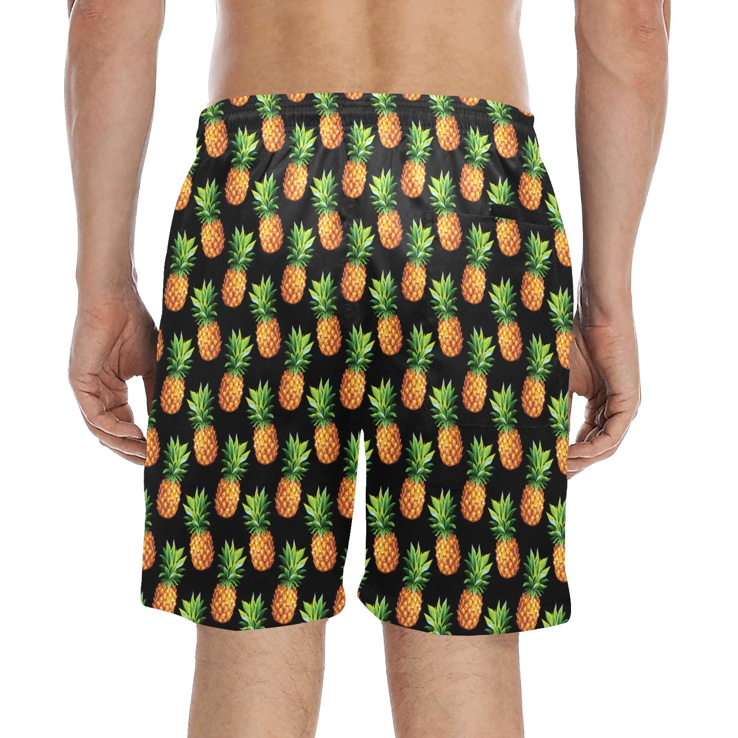 Pineapple Cute Print Design Pattern Men's Swim Trunks Beach Shorts