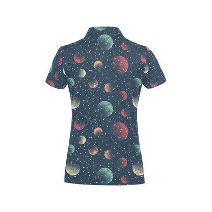 Cosmic Pattern Print Design 04 Women's Polo Shirt