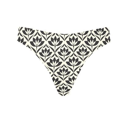 Lotus Pattern Print Women's Thongs