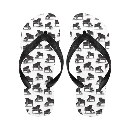 Piano Print Design LKS401 Flip Flops