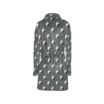Yin Yang Print Design LKS303 Women's Fleece Robe