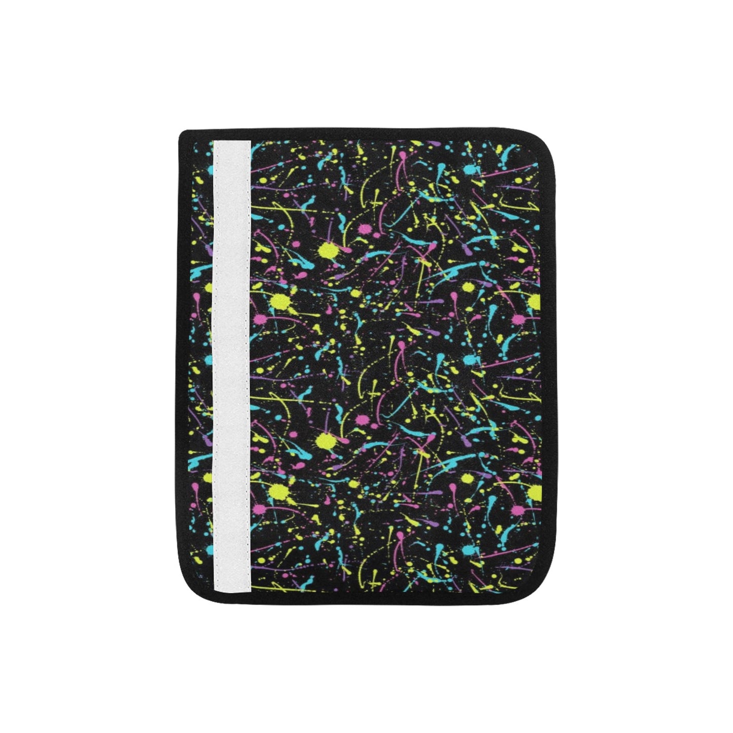 Splatter Multicolor Print Design LKS302 Car Seat Belt Cover
