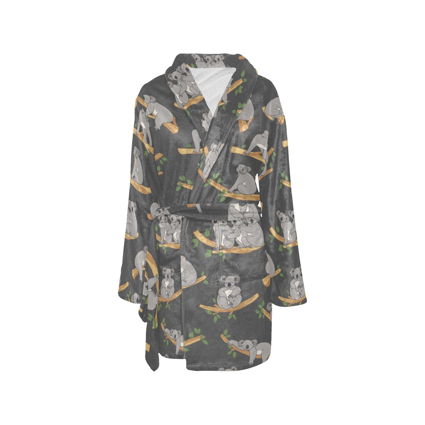 Koala Pattern Print Design 07 Women's Fleece Robe