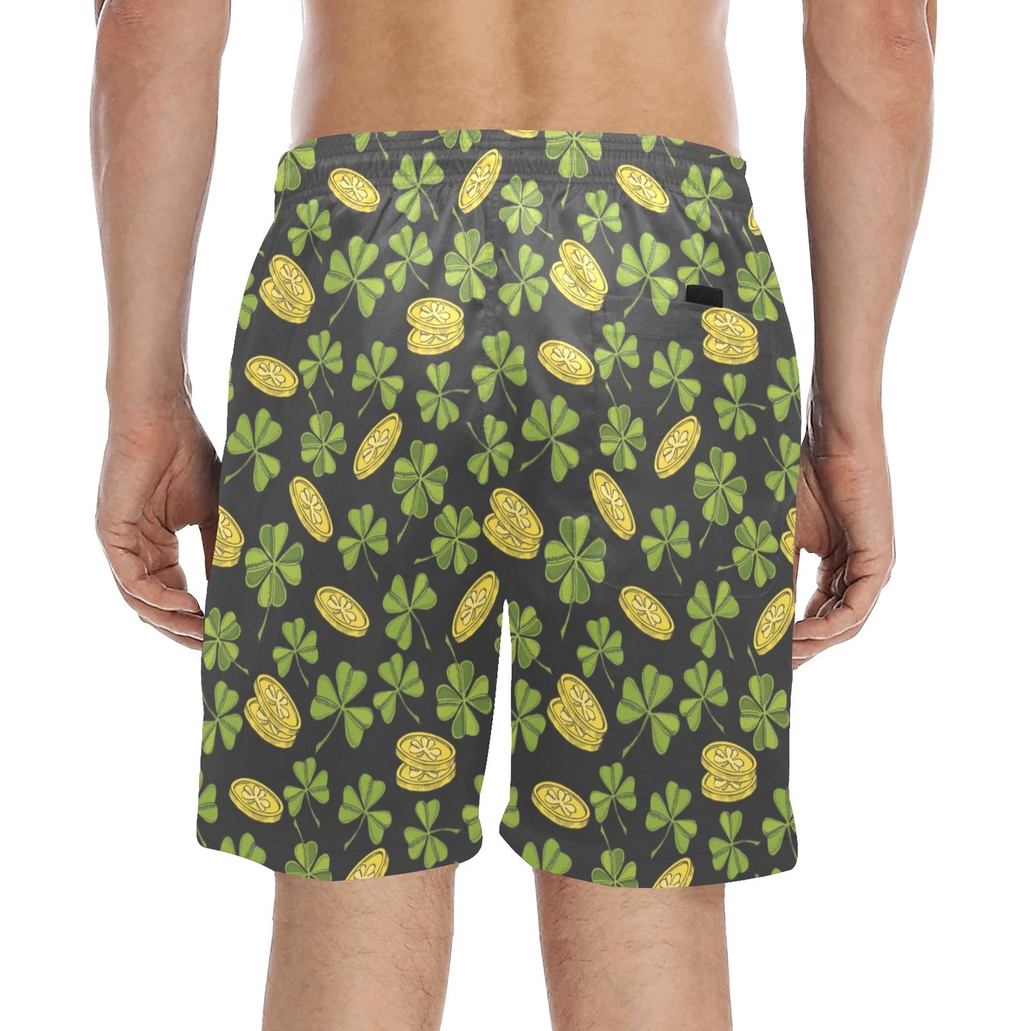 St Patricks Day Print Design LKS305 Men's Swim Trunks Beach Shorts