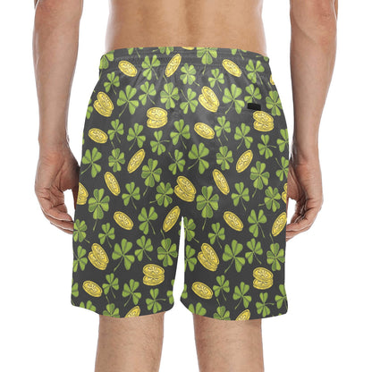 St Patricks Day Print Design LKS305 Men's Swim Trunks Beach Shorts