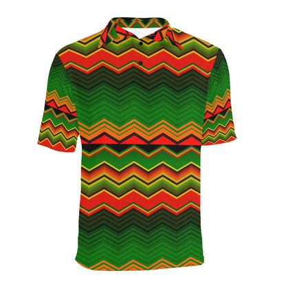 Serape Print Design LKS306 Men Polo Shirt