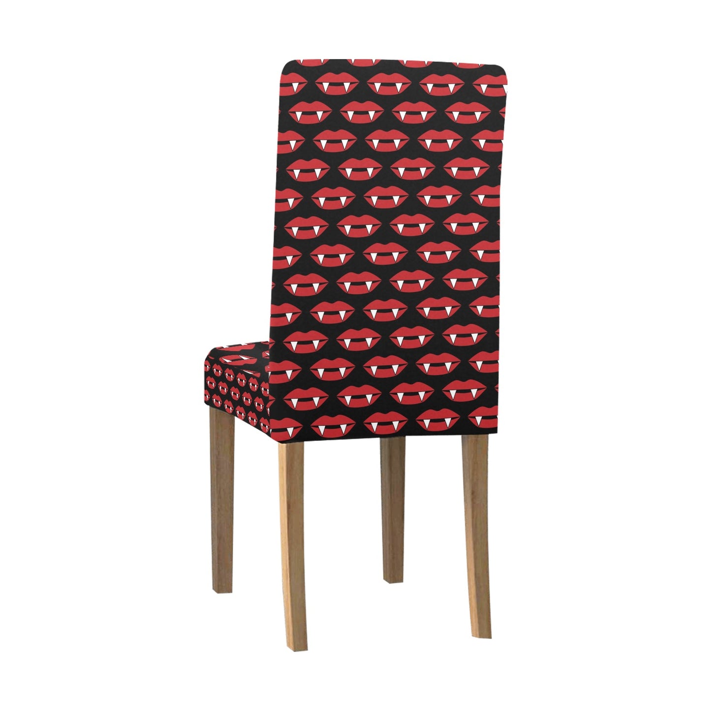 Vampire Lips Print Design LKS302 Dining Chair Slipcover