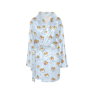 Shiba Inu Print Design LKS3012 Women's Fleece Robe