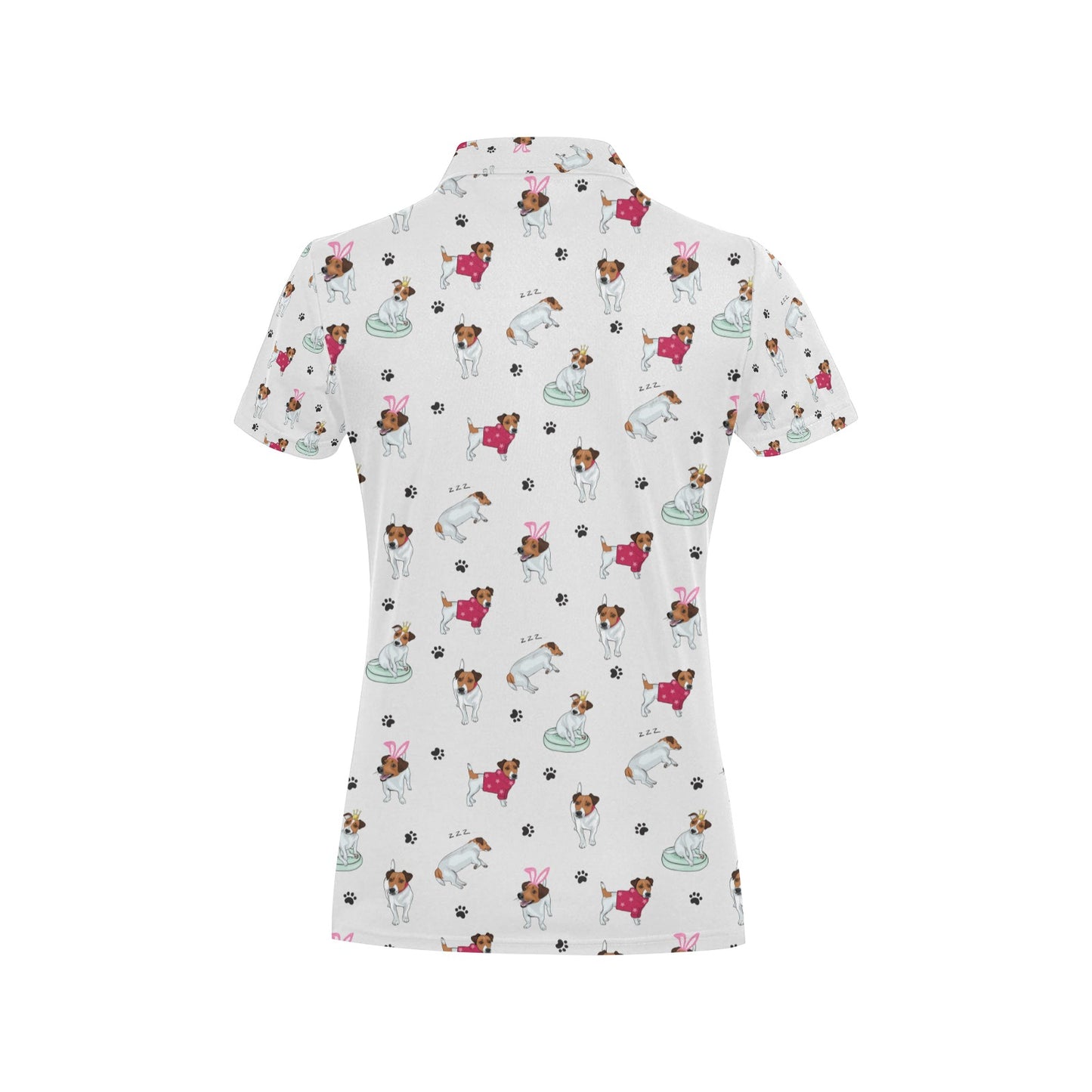 Russell Terriers Print Design LKS308 Women's Polo Shirt