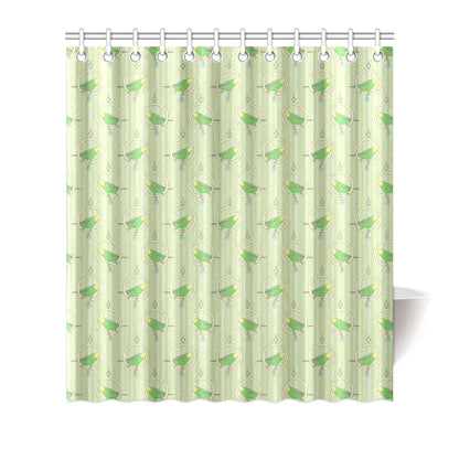 Budgerigar Pattern Print Design 02 Shower Curtain
