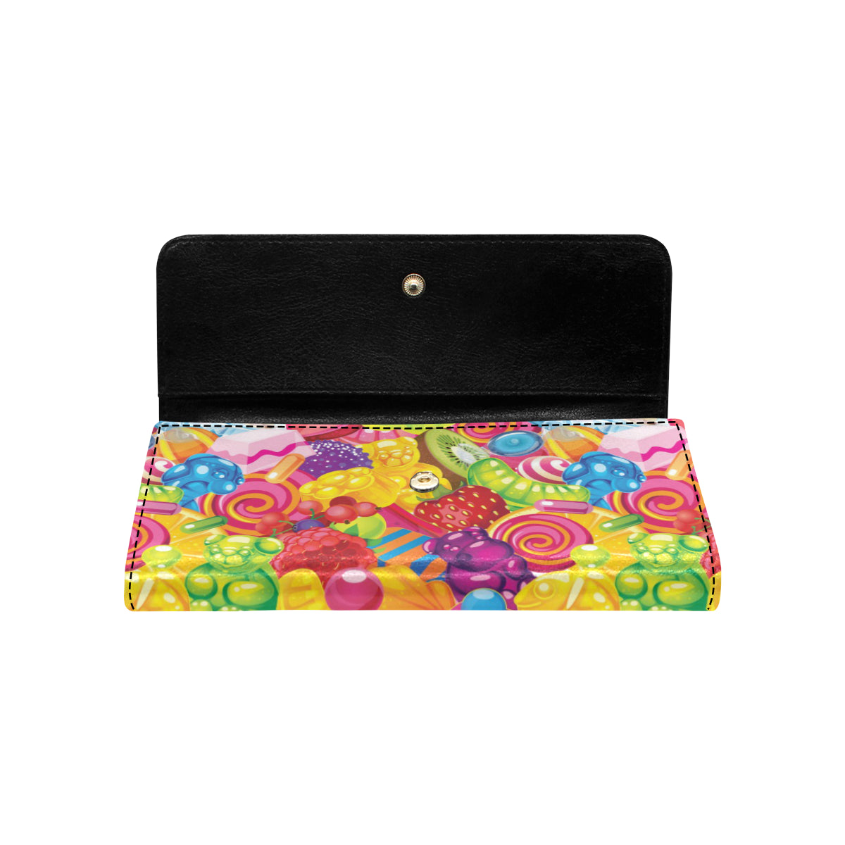 Candy Pattern Print Design CA01 Women's Trifold Wallet