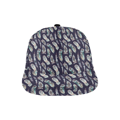 Feather Vintage Boho Design Print Snapback Cap