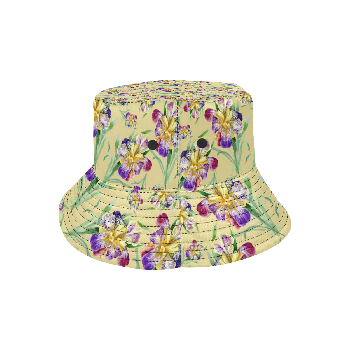 Iris Pattern Print Design IR06 Unisex Bucket Hat