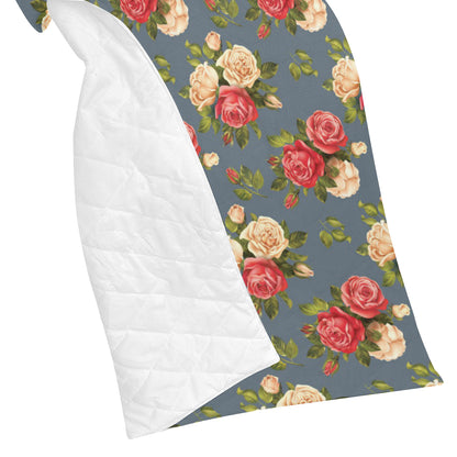 Rose Pattern Print Design RO017 Premium Quilt