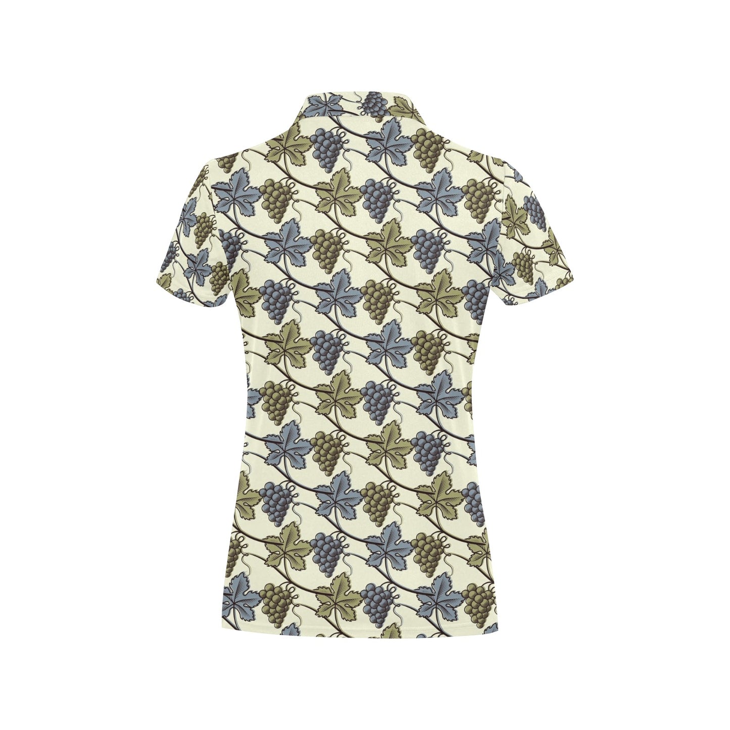 Grape Pattern Print Design GP03 Women's Polo Shirt