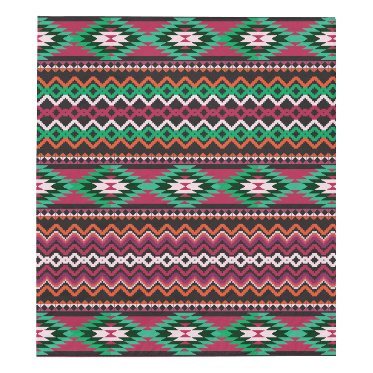 Mexican Pattern Print Design 01 Premium Quilt