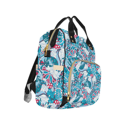 Funky Retro Pattern Print Design A05 Diaper Bag Backpack