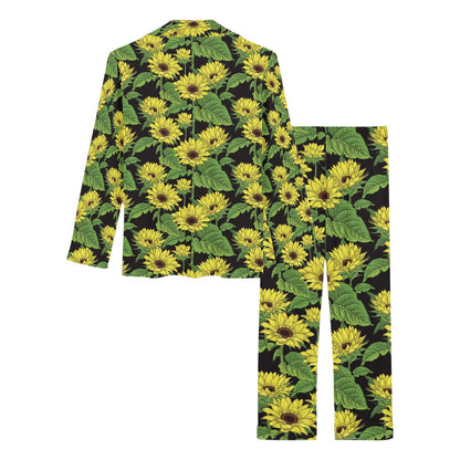 Sunflower Print Design LKS3010 Women's Long Pajama Set