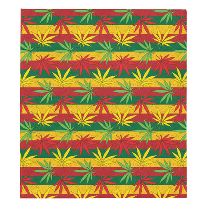Rasta Pattern Print Design A03 Premium Quilt