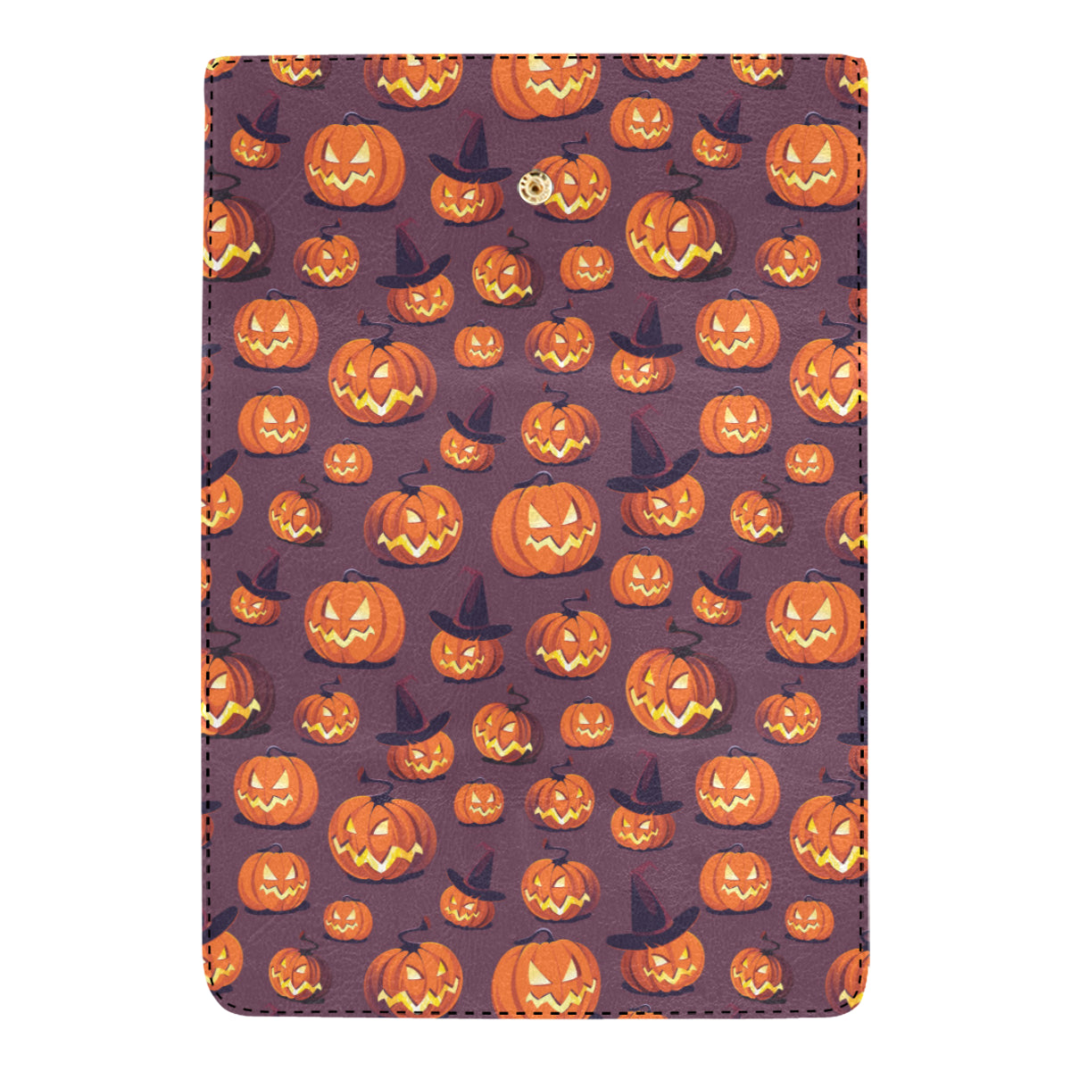 Halloween Pumpkin Pattern Print Design 03 Women's Trifold Wallet