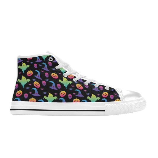 Halloween Print Design LKS404 Men's High Top Canvas Shoes