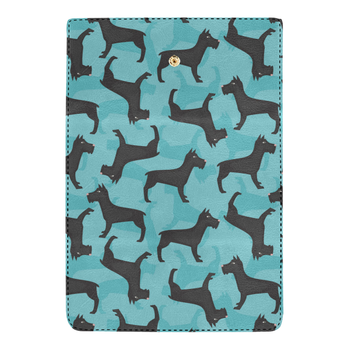 Schnauzers Pattern Print Design A01 Women's Trifold Wallet