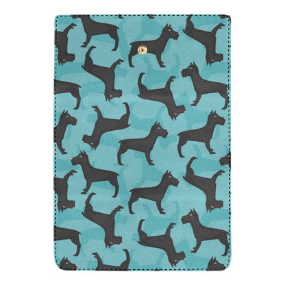Schnauzers Pattern Print Design A01 Women's Trifold Wallet