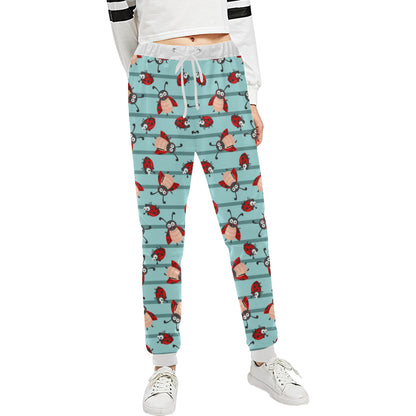 Ladybug Happy Print Pattern Unisex Sweatpants
