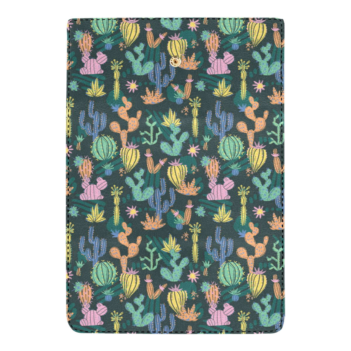 Cactus Pattern Print Design 05 Women's Trifold Wallet