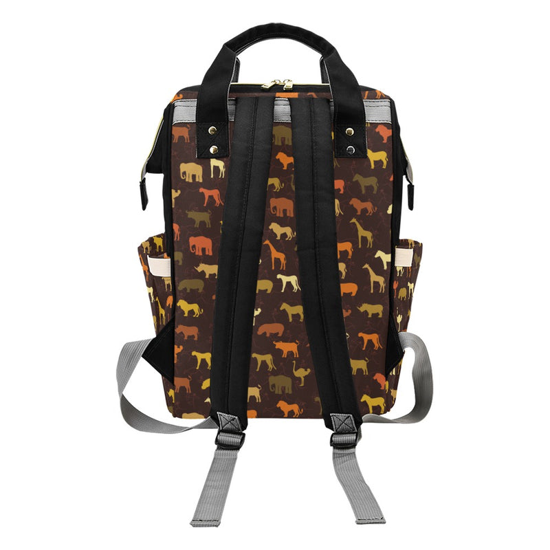 Safari Animal Print Design LKS301 Diaper Bag Backpack