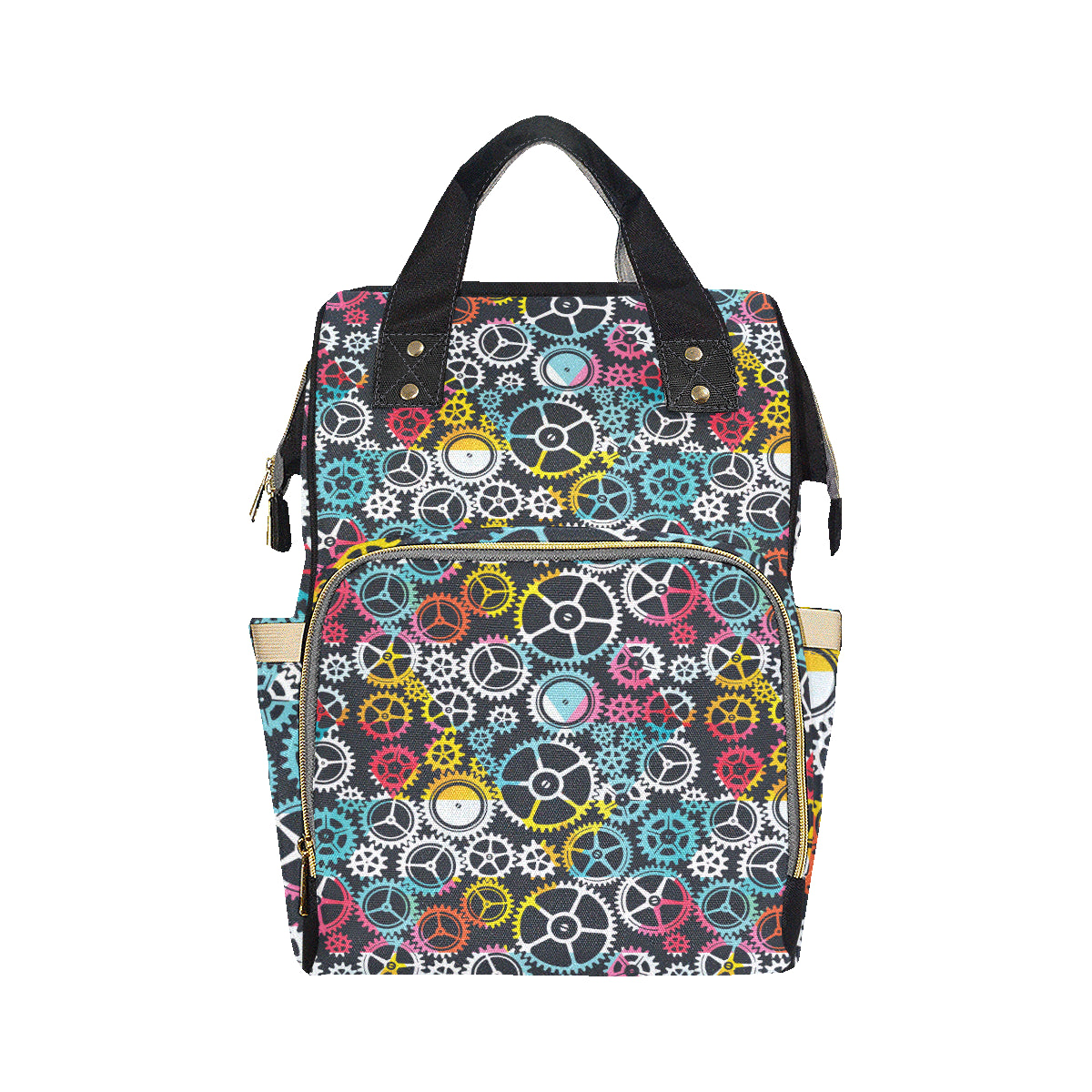 Mechanic Pattern Print Design 02 Diaper Bag Backpack