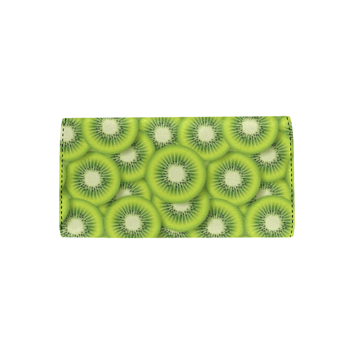 Kiwi Pattern Print Design KW01 Women's Trifold Wallet