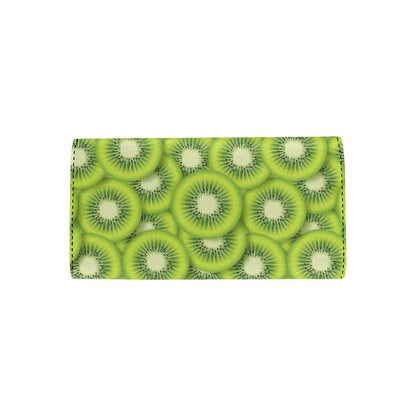 Kiwi Pattern Print Design KW01 Women's Trifold Wallet