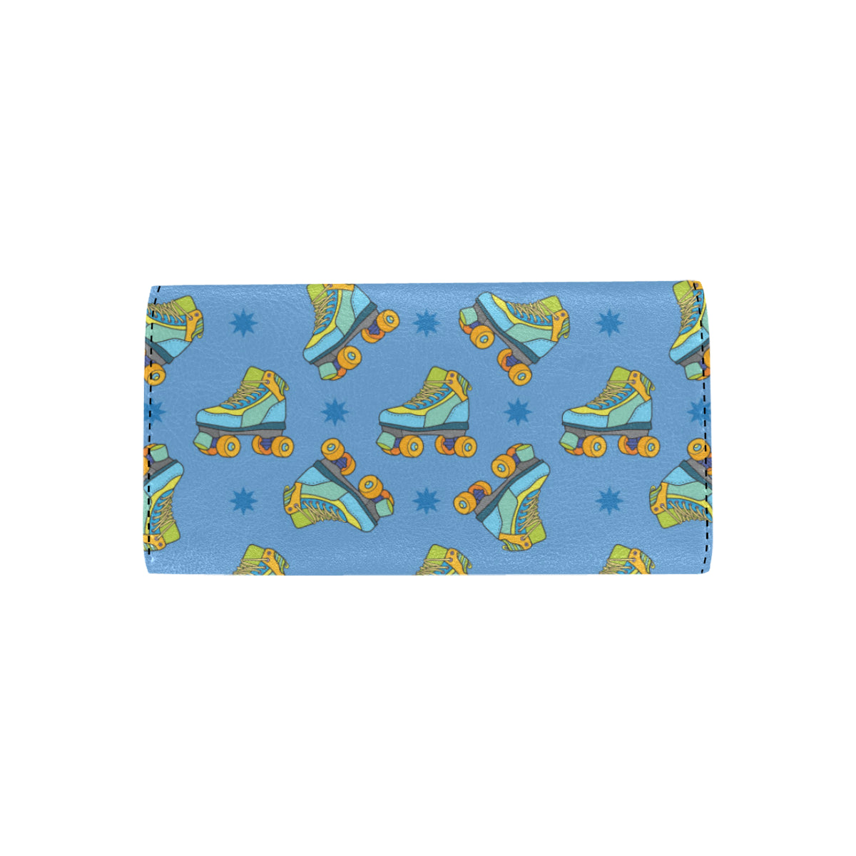 Roller skate Pattern Print Design A04 Women's Trifold Wallet