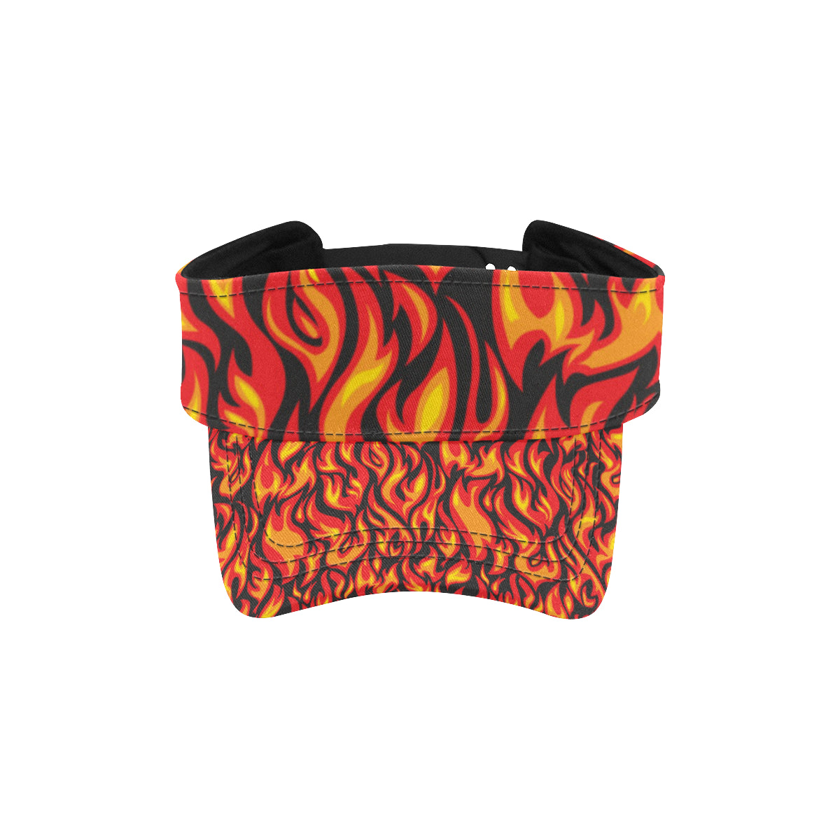 Flame Fire Print Pattern Unisex Sun Visor